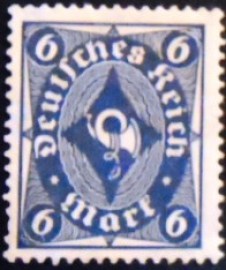 Selo postal da Alemanha de 1922 - 228 N