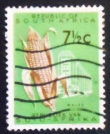Selo postal da África do Sul de 1962 Maize