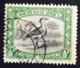 Selo postal do Sudoeste Africano de 1931 Kori Bustard