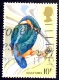 Selo postal do Reino Unido de 1980 Common Kingfisher