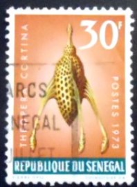 Selo postal do Senegal de 1973 Radiolarian 30