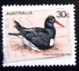 Selo postal da Austrália de 1978 Eurasian Oystercatcher