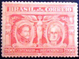 Selo postal comemortivo Brasil 1922 C-15