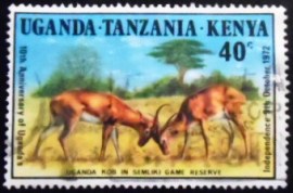 Selo postal da África Oriental Britânica Ugandan Kob