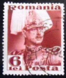 Selo postal da Romênia de Carol II of Romania