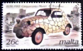 Selo postal de Malta de 2003 Fiat Topolino 1936
