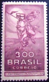 Selo postal do Brasil de 1935 Farrapos 300rs N