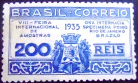 Selo postal comemorativo do Brasil de 1935 - C 99 N
