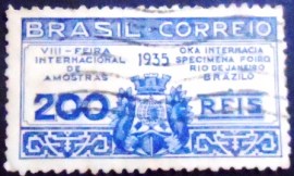 Selo postal comemorativo do Brasil de 1935 - C 99 U