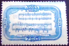 Selo postal comemorativo do Brasil de 1936 C 108 N