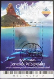 Bloco postal do Brasil de 2003 Fernando de Noronha MCC