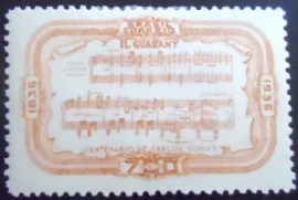 Selo postal comemorativo do Brasil de 1936 C 109 N