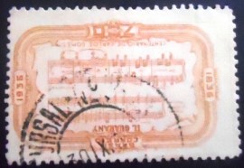 Selo postal comemorativo do Brasil de 1936 C 109 U