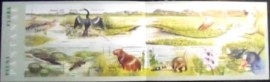 Caderneta postal do Brasil de 2001 Pantanal Fauna e Flora