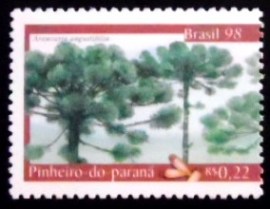 Selo postal do Brasil de 1998 Pinheiro-do-Paraná