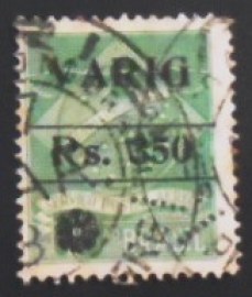Selo postal do Brasil de 1930 Varig V7