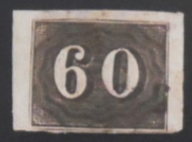 Selo postal do Brasil Império Olho-de-cabra 60