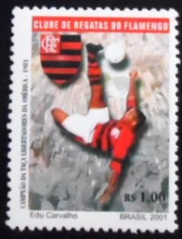 Selo postal do Brasil de 2001 Flamengo