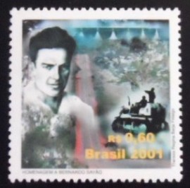 Selo postal do Brasil de 2001 Bernardo Sayão