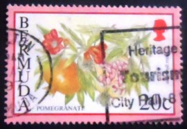 Selo postal de Bermuda de 1994 Pomegranate