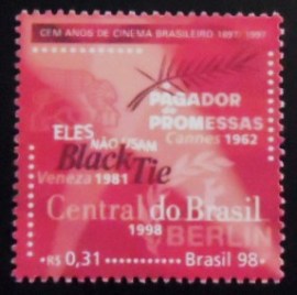 Selo postal do Brasil de 1998 Nomes de Filmes