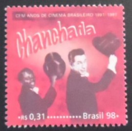 Selo postal do Brasil de 1998 Chanchada