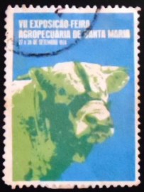Selo postal Cinderela de 1974 VII Feira Agropecuária de Santa Maria