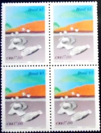 Quadra de selos postais de 1983 Artefatos