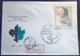 Envelope Comemorativo da Polônia de 1981 3 Krakowska Druzyna Harcerska