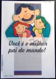 Aerograma do Brasil de 1999 Você é o melhor Pai do mundo!