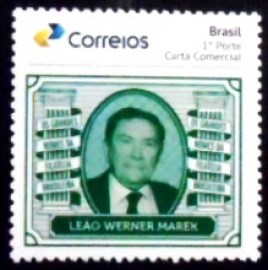 Selo postal do Brasil de 2020 Leão W. Marek