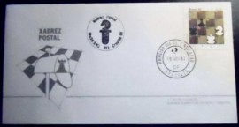 Envelope FDC Oficial de 1980 Xadrez Postal DF 28623