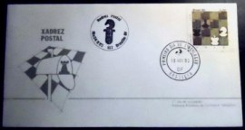 Envelope FDC Oficial de 1980 Xadrez Postal DF 28624