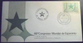 Envelope de 1º Dia de Circulação de 1981 Congresso Esperanto