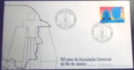 Envelope de 1º Dia de Circulação de 1984 Associação Comercial do rio de Janeiro