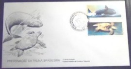 Envelope de 1º Dia de Circulação de 1986 Fauna Brasileira
