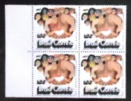 Quadra de selos postais do Brasil de 1972 Programa Habitacional
