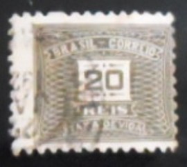 Selo Taxa Postal do Brasil de 1931 Taxa Devida 20