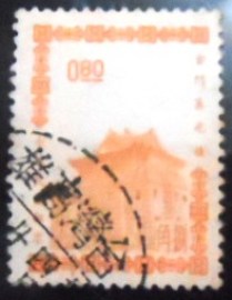 Selo postal da China de Taiwan de 1965 Chu Kwang Tower Quemoy 050