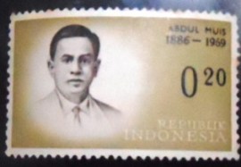 Selo postal da Indonésia de 1961 Abdul Muis