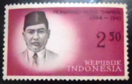 Selo postal da Indonésia de 196 Mohammad Husni Thamrin
