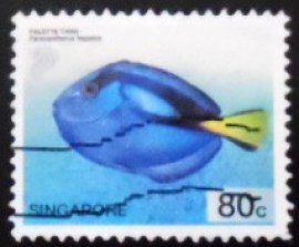 Selo postal de Singapura de 2001 Palette Surgeonfish
