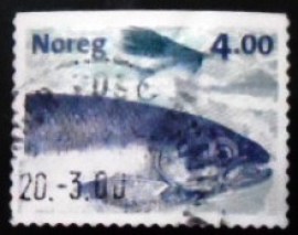 Selo postal da Noruega de 1999  Atlantic Salmon