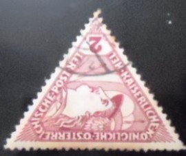 Selo postal da Áustria de 1916 Mercurius 2