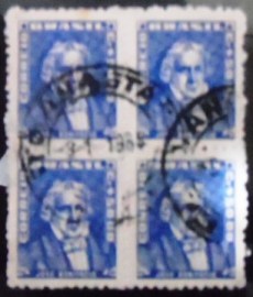 Quadra de selos postais do Brasil de 1959 José Bonifácio 50