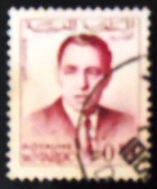 Selo postal do Marrocos de 1962 King Hassan II