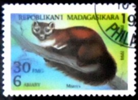 Selo postal de Madagascar de 1994 Marten