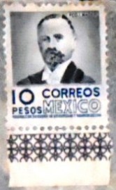 Selo postal do México de 1956 Francisco Ignacio Madero
