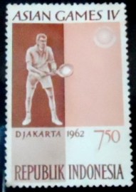 Selo postal da Indonésia de 1962 Tennis