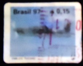 Selo postal regular emitido no Brasil em 1997 731 U